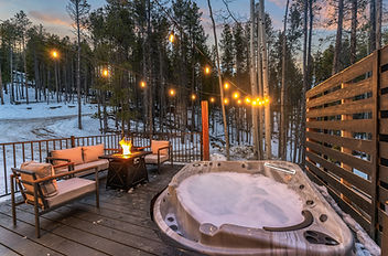 Vacation Rental Deck and Hot Tub