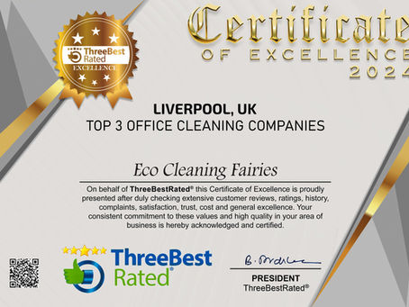 7 Years In A Row Best Office Cleaning Company in Liverpool 