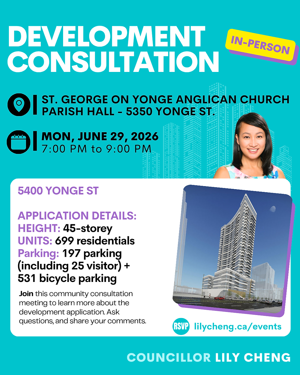 5400 Yonge St - Community Consultation Meeting- In-person
