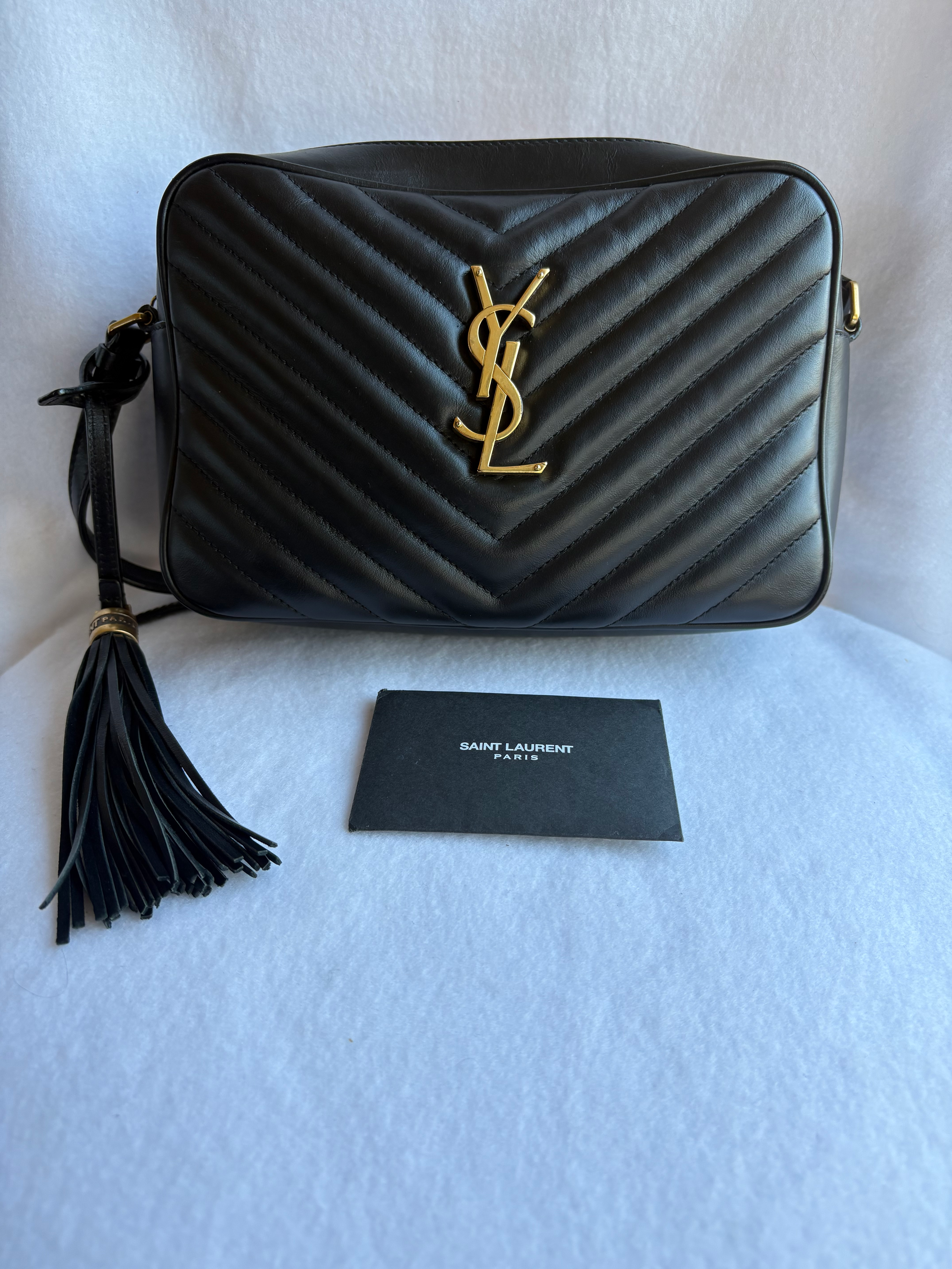 YSL Camera Bag Quilted Leather