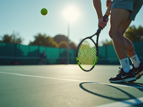 שחקן פאדל במגרש