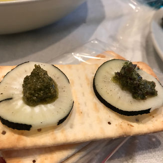 Amuse-bouche au radis noir