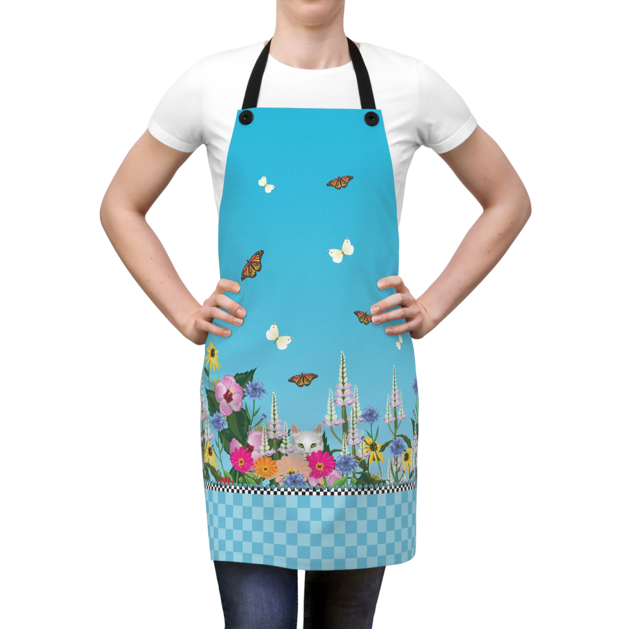 Party Cat August Garden Apron