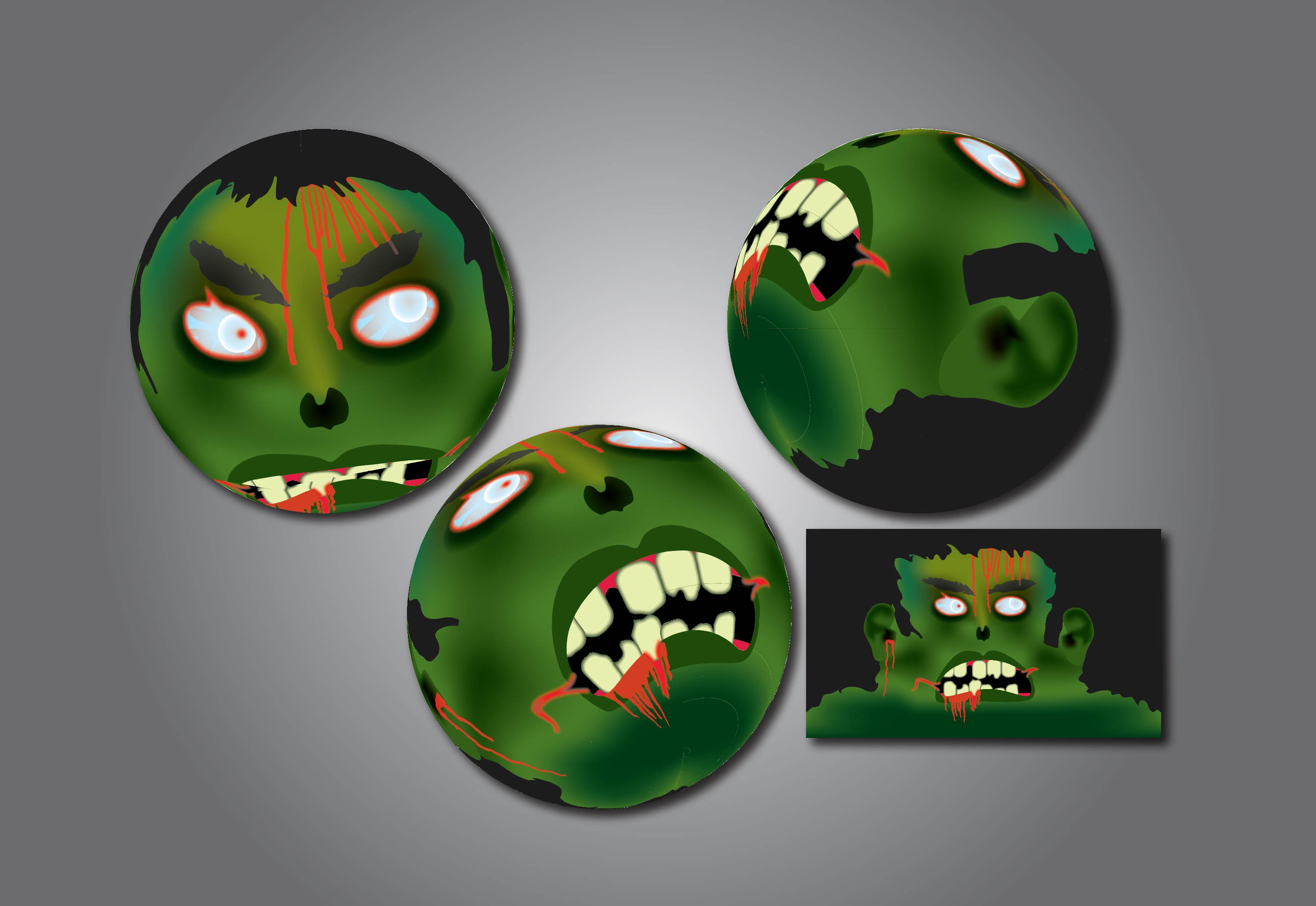 Zombie ball designs