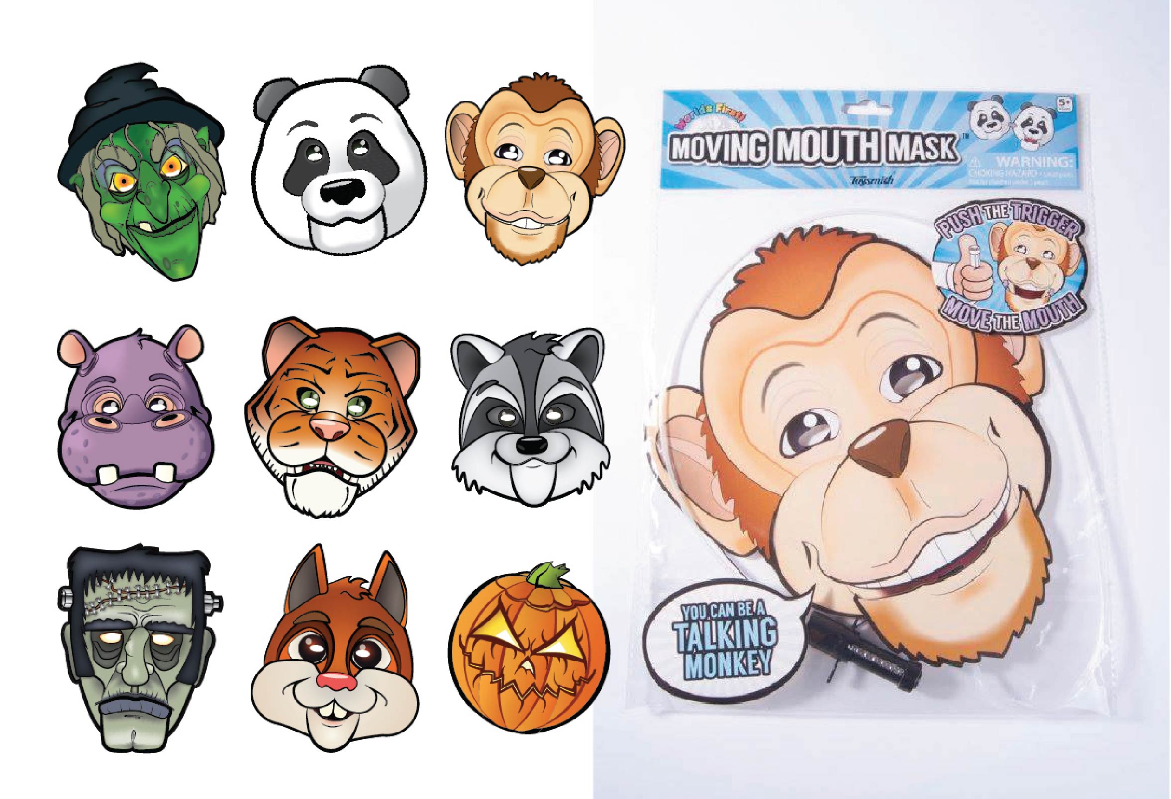 Moving Mouth Mask designs