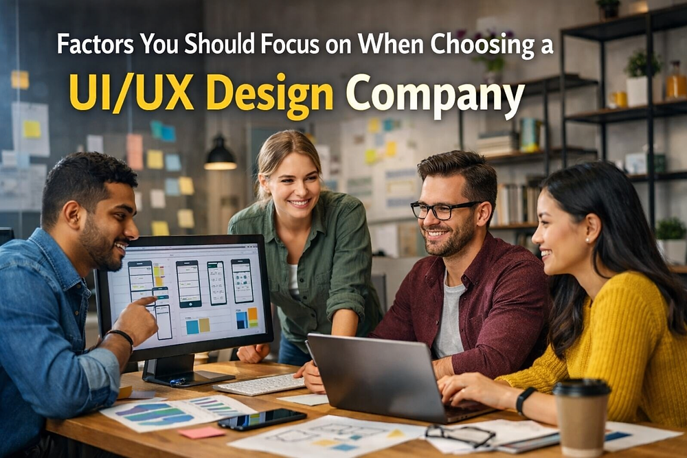 Factors You Should Focus on When Choosing a UI/UX Design Company