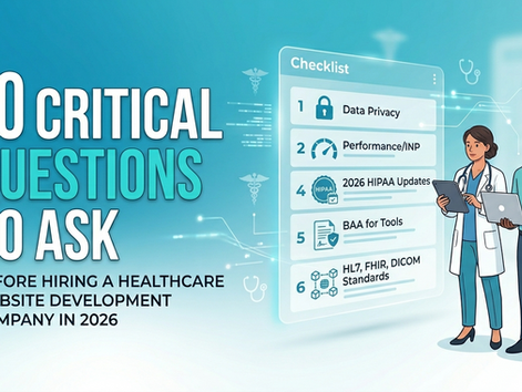 10 Critical Questions to Ask Before Hiring a Healthcare Website Development Company