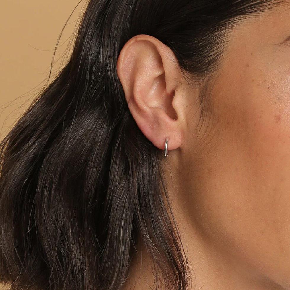 Essential 8mm Hoop in Silver