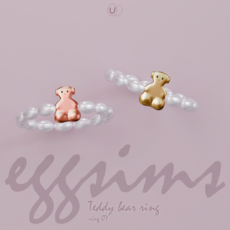 Teddy bear ring (ring 07)