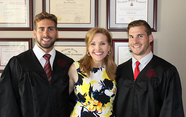 Author Katie Ely and sons