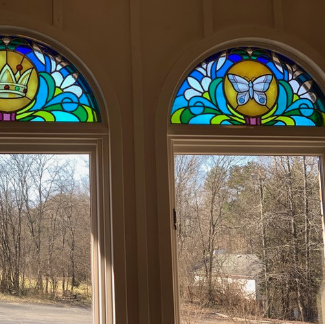 New stained glass windows