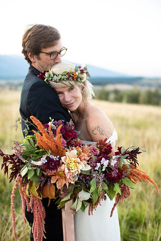 Montana Wedding Lush Bridal Bouquet