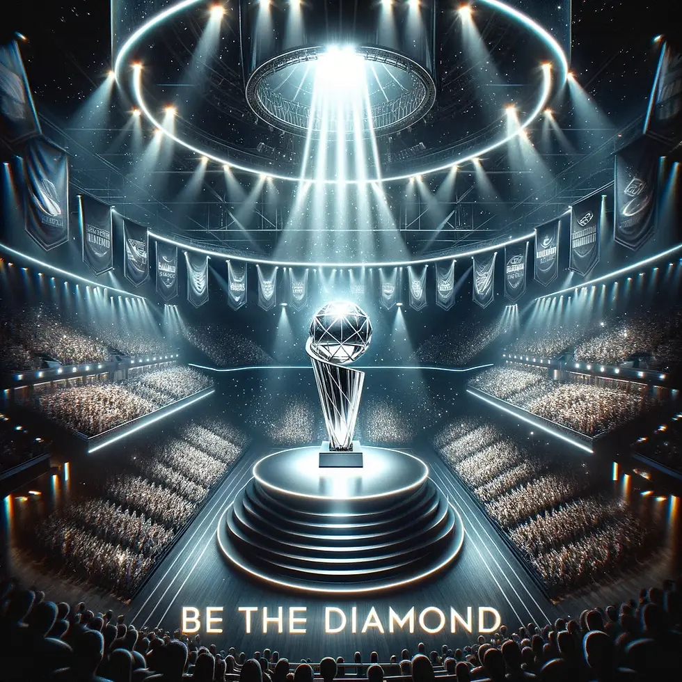 DALL·E 2024-09-30 14.10.06 - Poster design emphasizing a modern arena with a cinematic tou