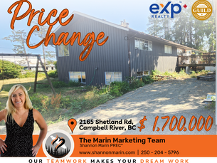 Price Change: Home For Sale! 2165 Shetland Rd Campbell River, BC
