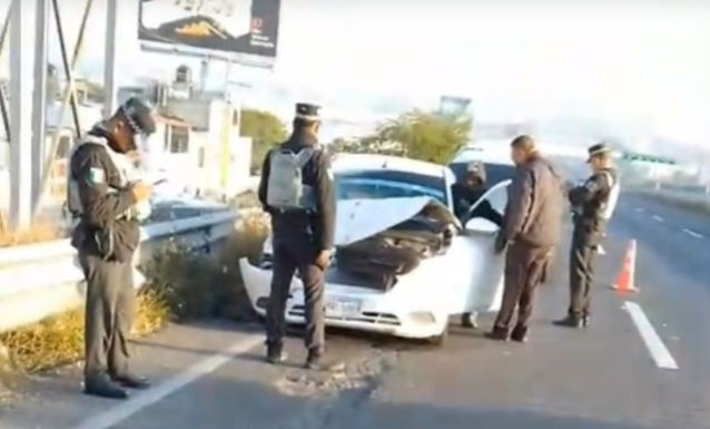 Se registra choque por alcance en Paseo de la República