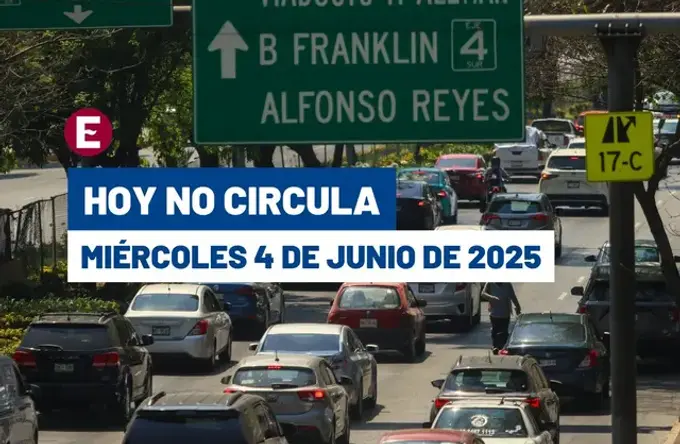 ¿Cambia por inundaciones? Hoy No Circula este miércoles 4 de junio