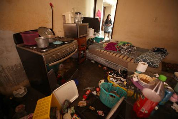 Daños en nueve inmuebles por torrente en la Álvaro Obregón