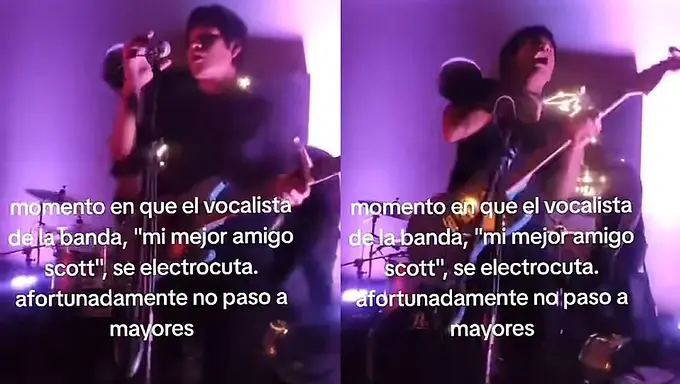 Integrante de banda se ELECTROCUTA en plena presentación