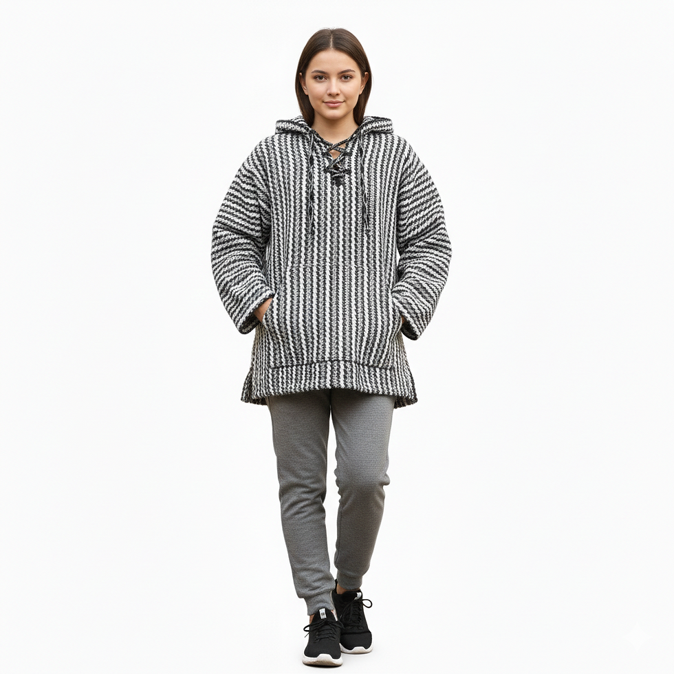 Miniatura: SUDADERA BAJA HOODIE ARTESANAL UNISEX