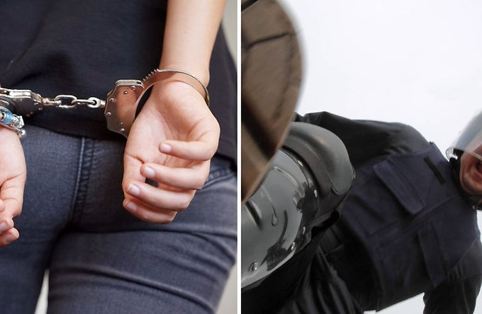 Captan arresto de mujer que chocó en Cholula con sus hijos en presunto estado de ebriedad