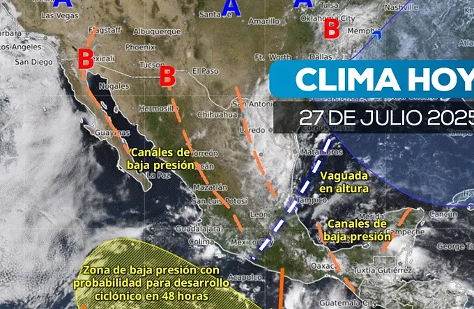 Prepárate para un 27 de julio con clima extremo: granizadas, tormentas y un calor sofocante