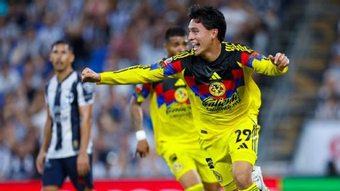 América rescata empate ante Rayados que perdonó