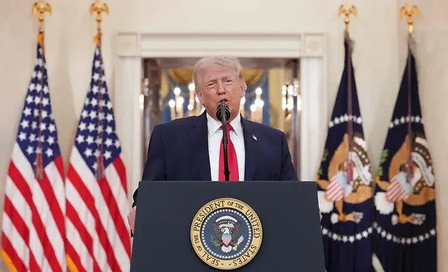 Trump proclama “victoria” de EU en Irán durante discurso para recuperar apoyo interno