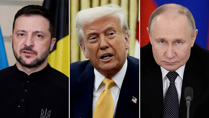 Donald Trump hablará el lunes por separado con Vladimir Putin y Volodimir Zelensky