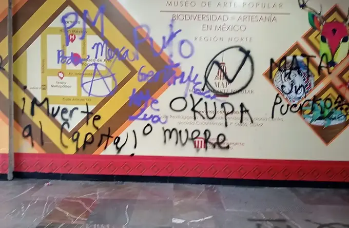 Manifestantes contra la gentrificación causan daños en el STC Metro