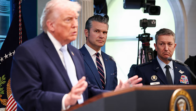 Donald Trump dice que esta noche termina una era en Irán