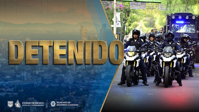 En la alcaldía Iztapalapa, personal de la SSC detuvo a un joven que posiblemente robó dinero en efectivo