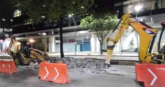 Metrobús rehabilita más de 3 mil m2 de carril confinado