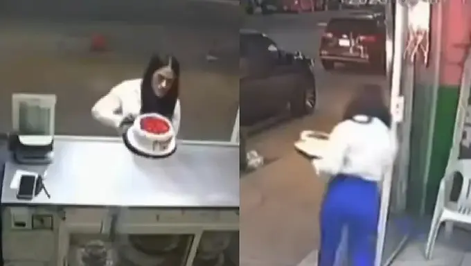 'Lady Pastel': captan a mujer robando un pastel en Acapulco