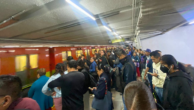 Lluvias complican avance de trenes en el Metro CDMX