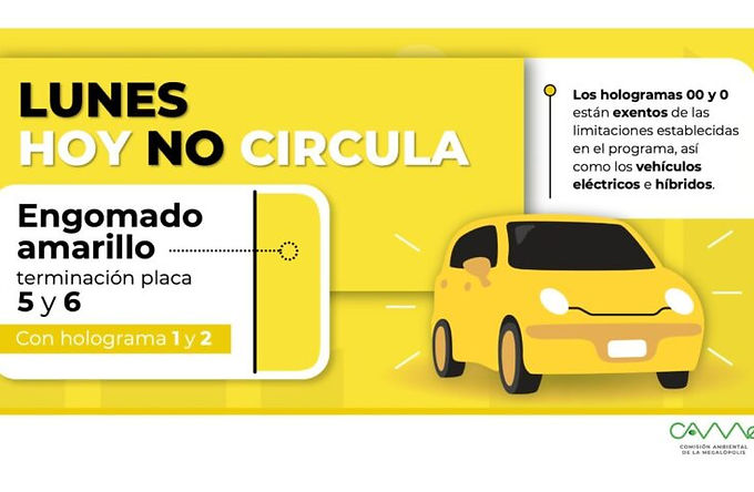 Hoy No Circula CDMX y Edomex
