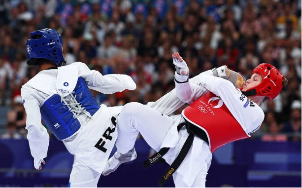 Althea Laurin used her long legs to get victory