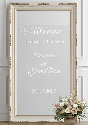 Æ Hochzeits Spiegel Deko