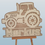 Miniaturbild: Æ Baby Ornament für Wand und Tür, personalisiert, Mod. Tractor