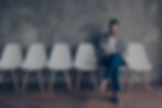 Image of a candidate waiting for a job interview.