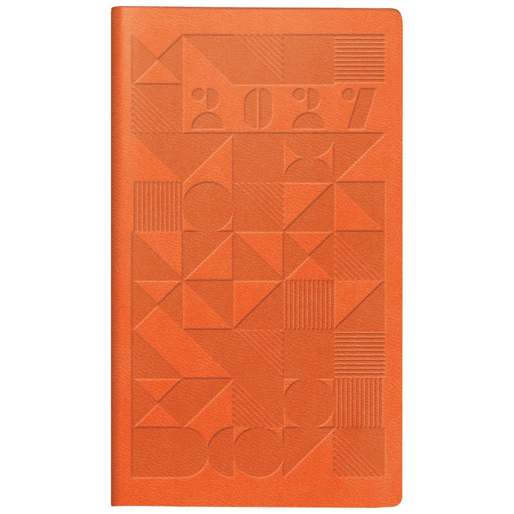 Еженедельник карманный датированный 2027 Brunnen A6 Orange 7016915037