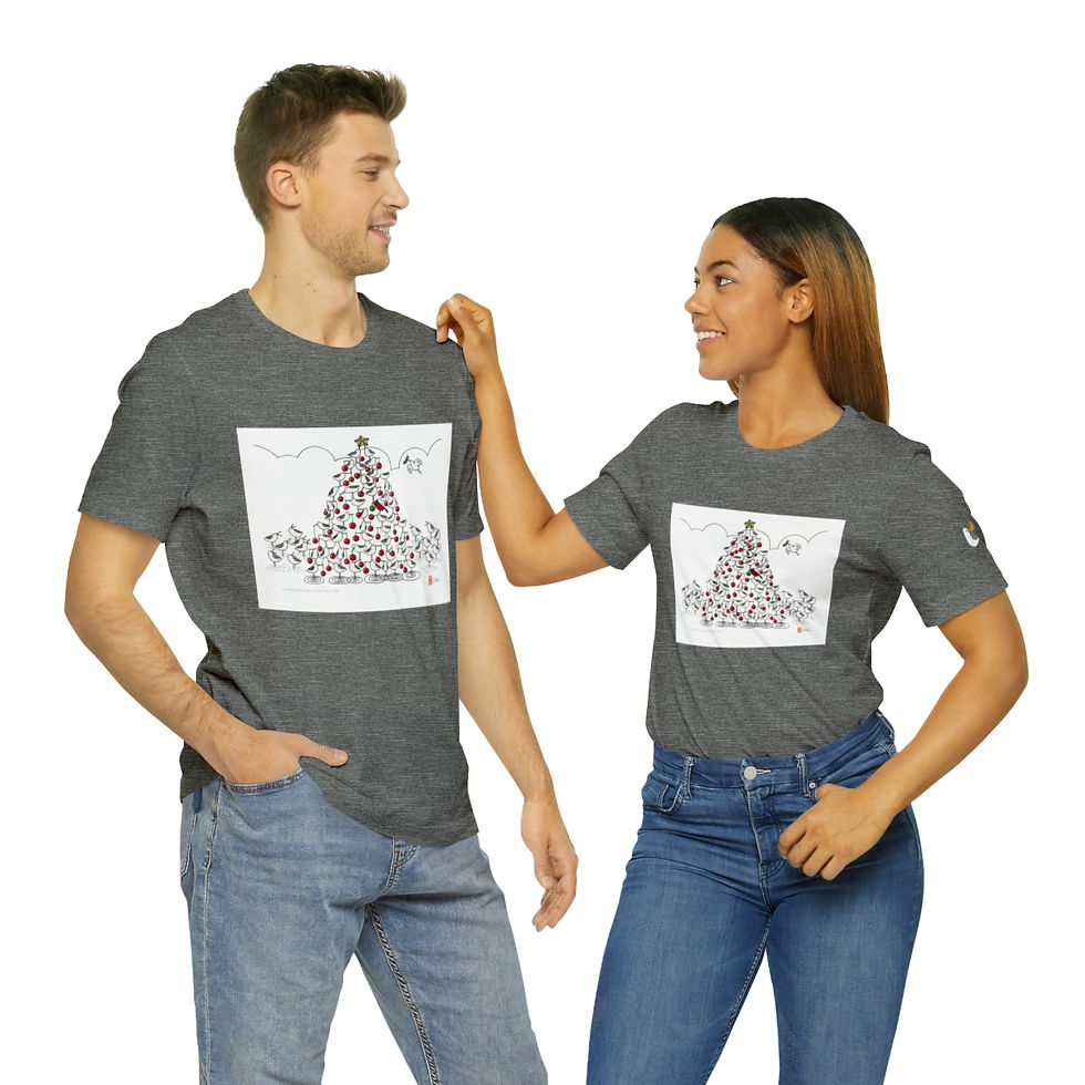 Thumbnail: Oh Christmas Tree Unisex Style Jersey Short Sleeve Tee by Ikki Matsumoto