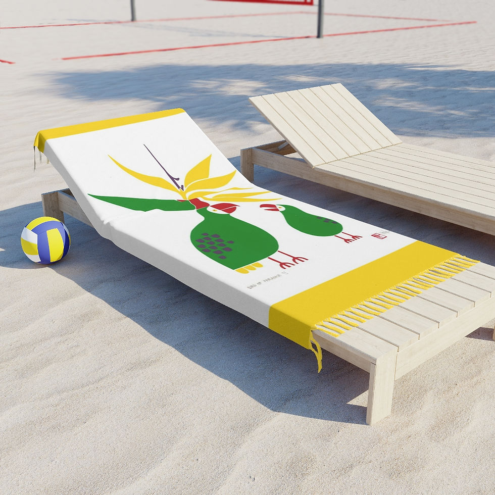 Thumbnail: Bird of Paradise by Ikki Matsumoto Boho Beach Cloth