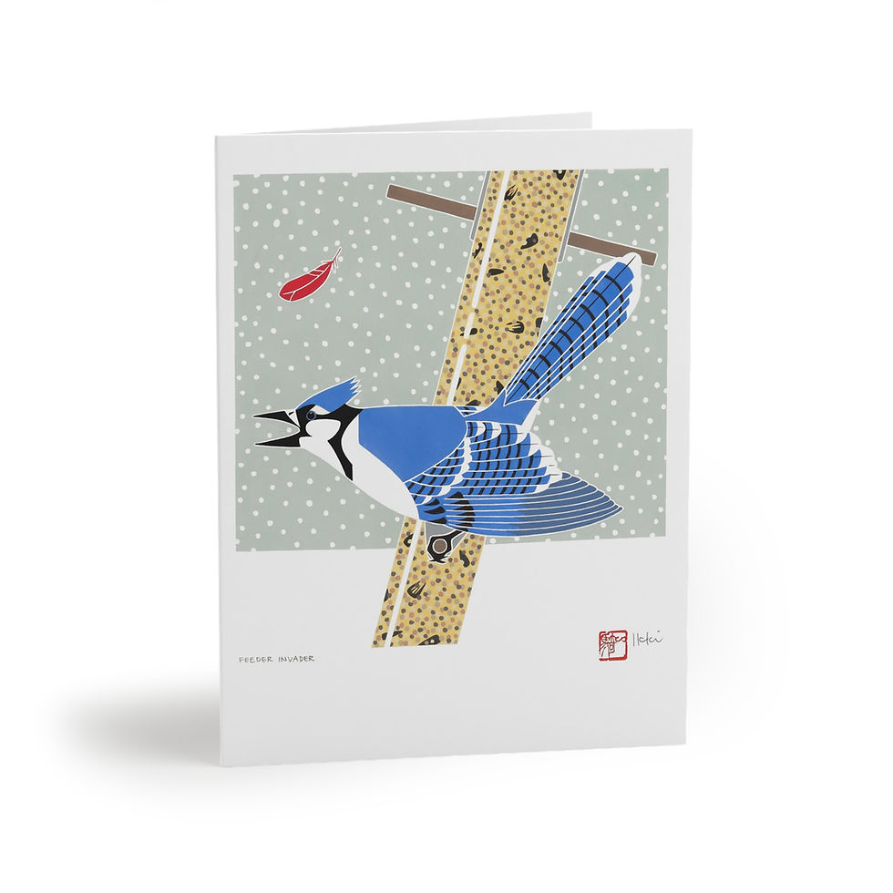 Thumbnail: Feeder Invader by Ikki Matsumoto Cards - 8, 16, or 24 Pieces
