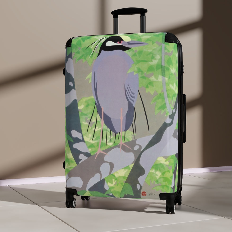 Thumbnail: In The Shades of Green by Ikki Matsumoto Cabin Suitcase
