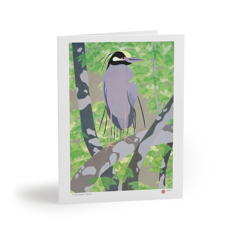 Thumbnail: In the Shades of Green by Ikki Matsumoto Cards - 8, 16, or 24 Pieces