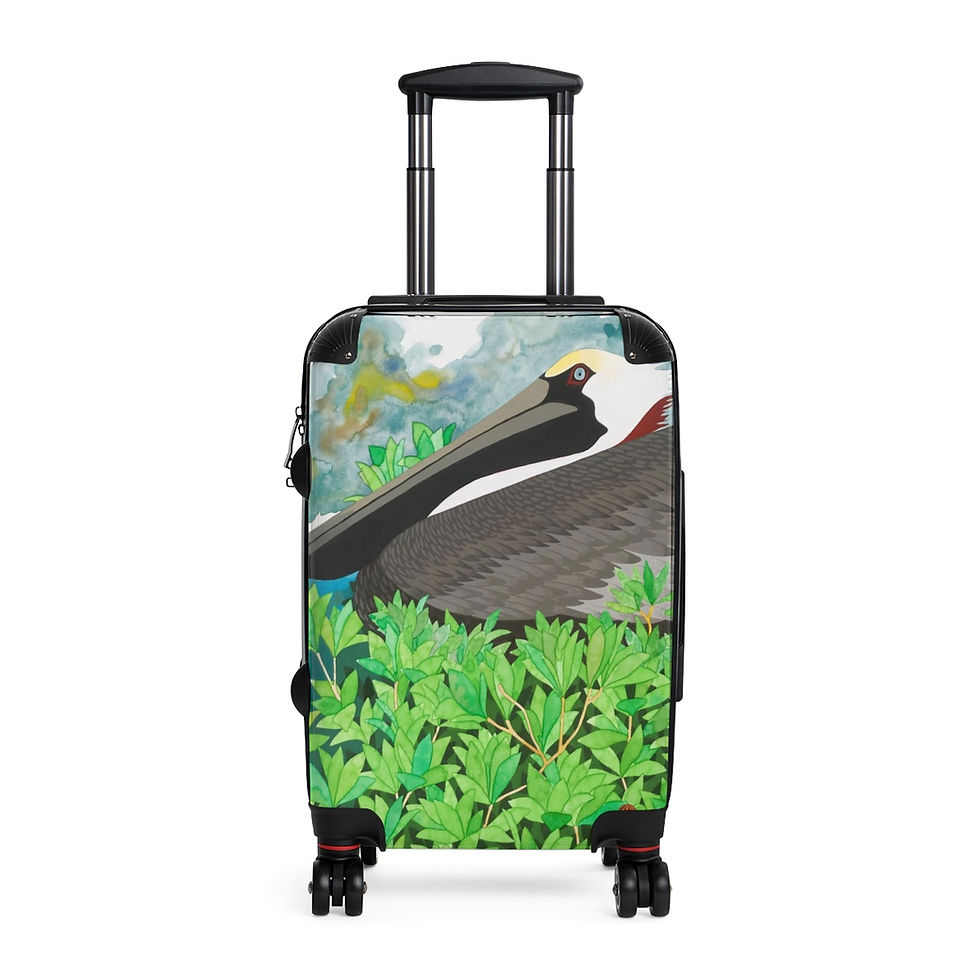 Thumbnail: Pelican Roosting by Ikki Matsumoto Cabin Suitcase
