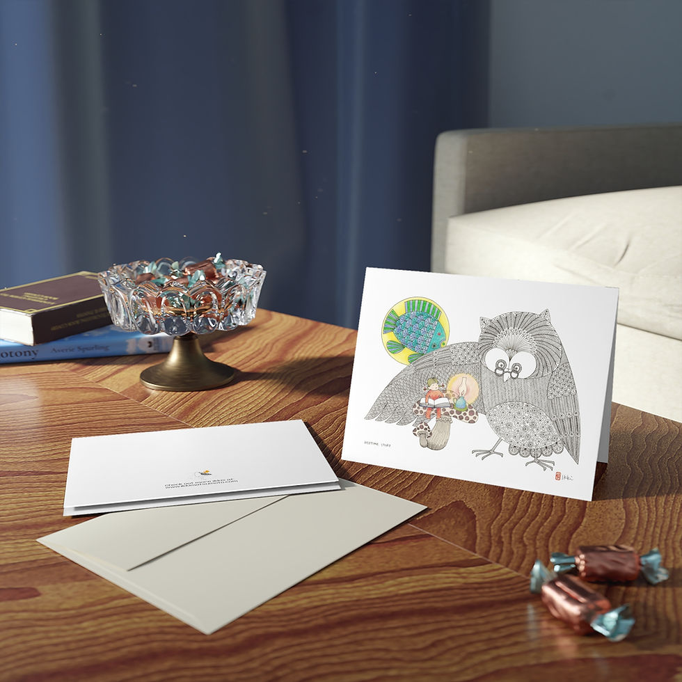Thumbnail: Bedtime Stories by Ikki Matsumoto Cards - 8, 16, or 24 Pieces
