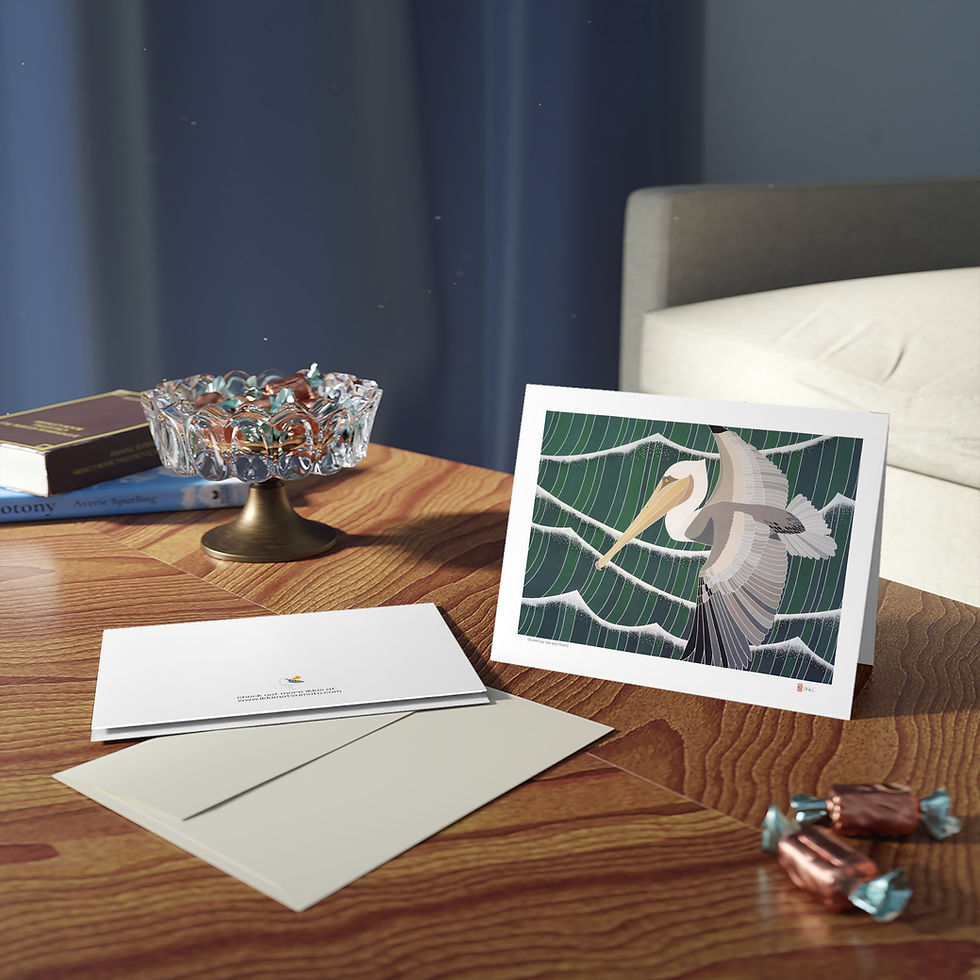 Thumbnail: Skimming the Whitecaps by Ikki Matsumoto Cards - 8, 16, or 24 Pieces