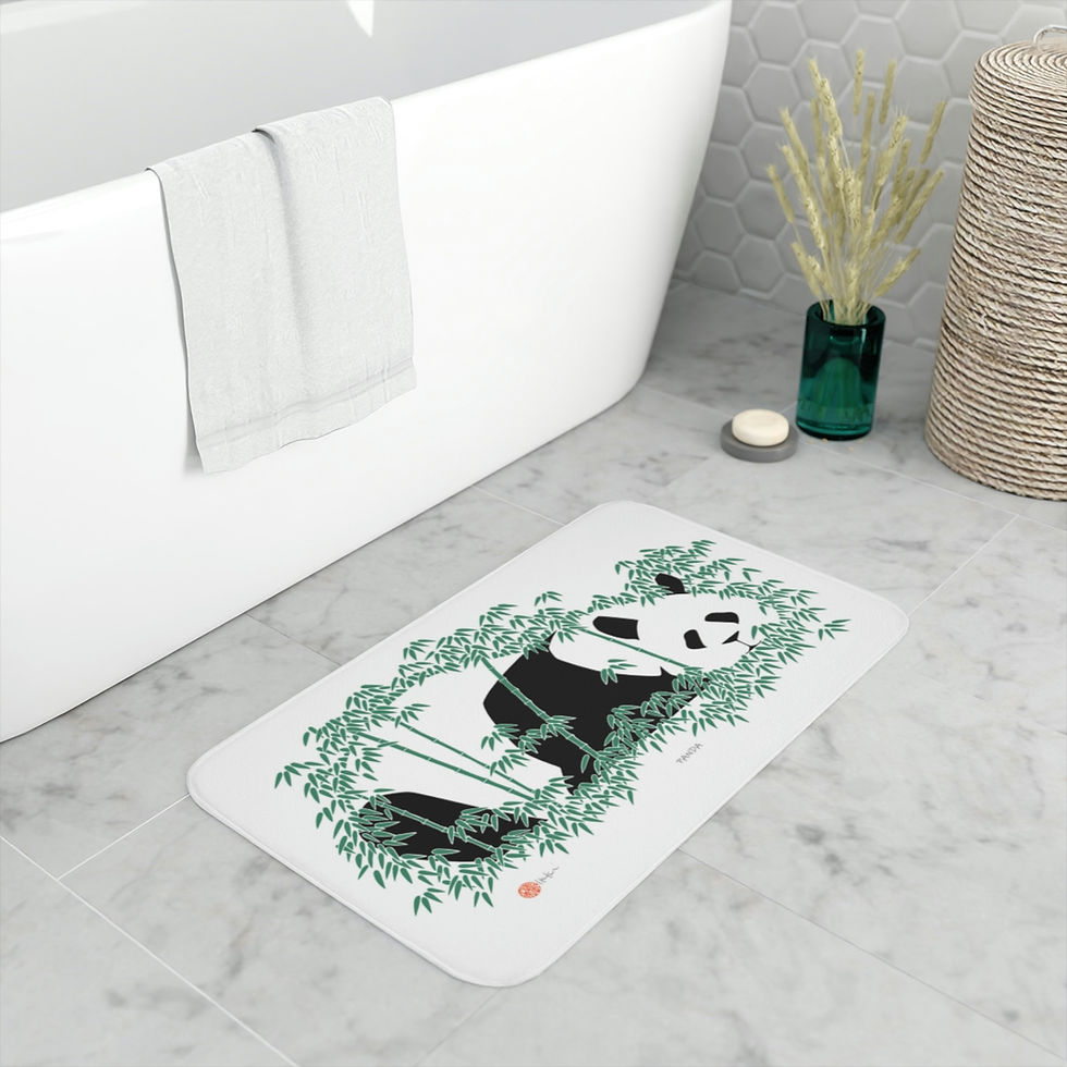 Thumbnail: Panda by Ikki Matsumoto Memory Foam Bath Mat