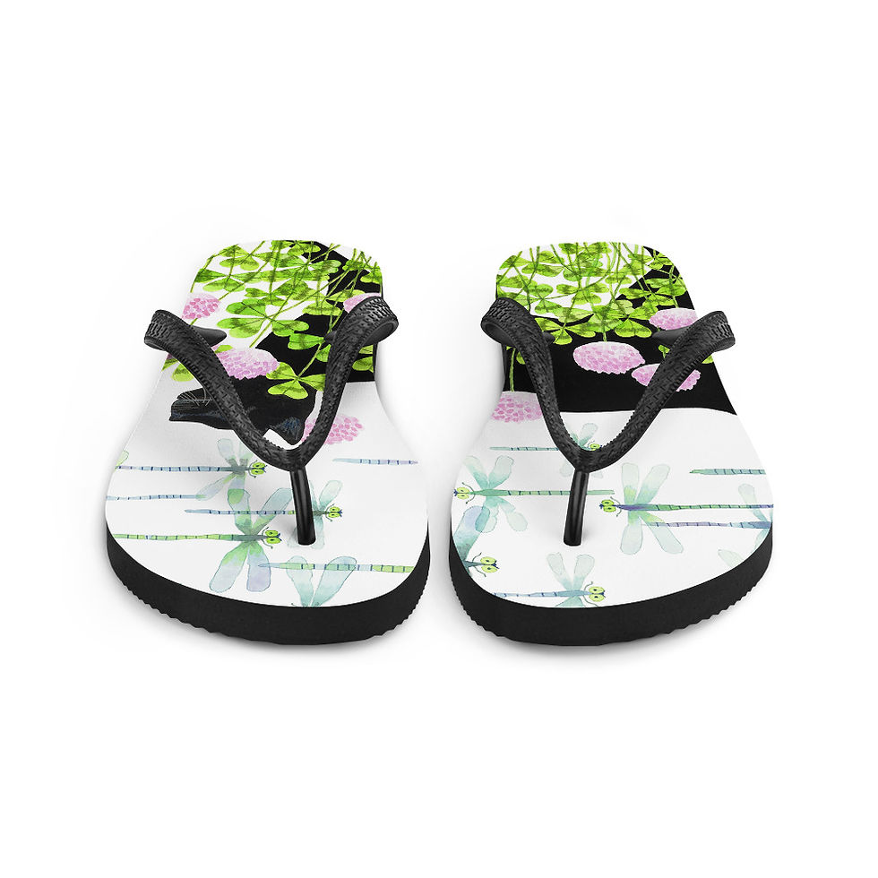 Thumbnail: Cat in Clover Flip-Flops